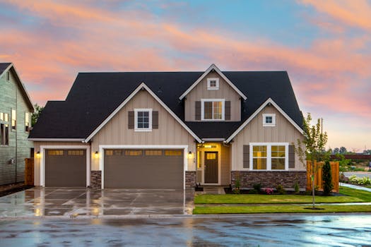 House with fresh painted exterior